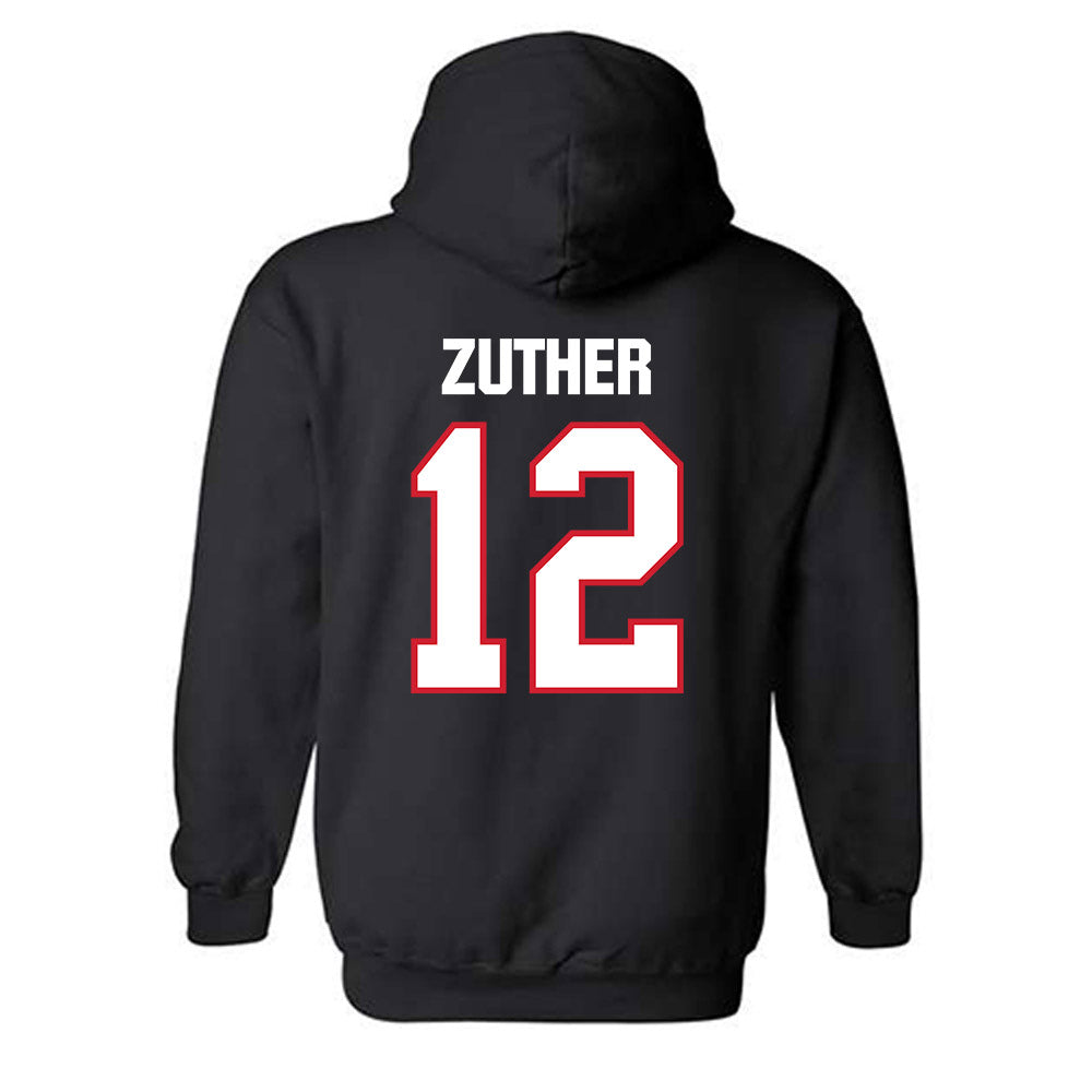 Minot State - NCAA Women's Volleyball : Addison Zuther - Hooded Sweatshirt-1
