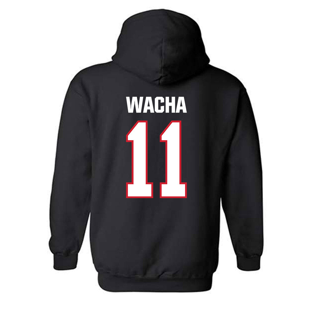 Minot State - NCAA Women's Basketball : Ashley Wacha - Hooded Sweatshirt-1