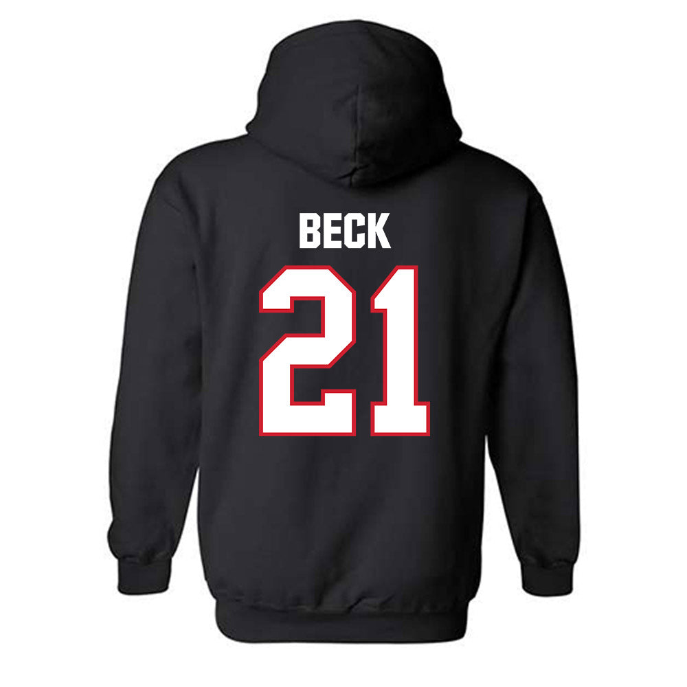 Minot State - NCAA Women's Basketball : Skotti Beck - Hooded Sweatshirt-1