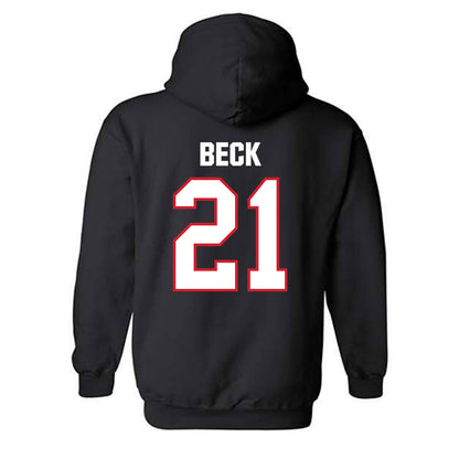 Minot State - NCAA Women's Basketball : Skotti Beck - Hooded Sweatshirt-1