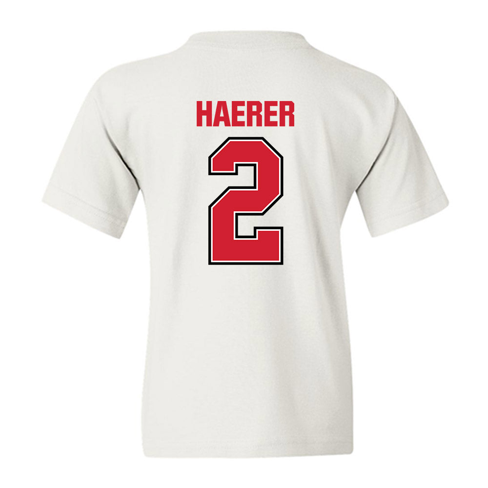 Minot State - NCAA Men's Basketball : Carson Haerer - Youth T-Shirt-1