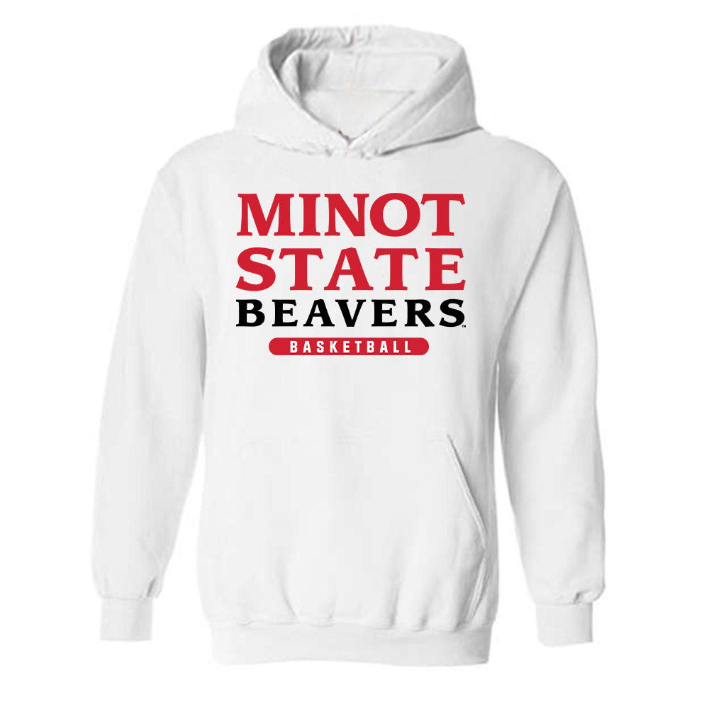 Minot State - NCAA Men's Basketball : Carson Haerer - Hooded Sweatshirt-0