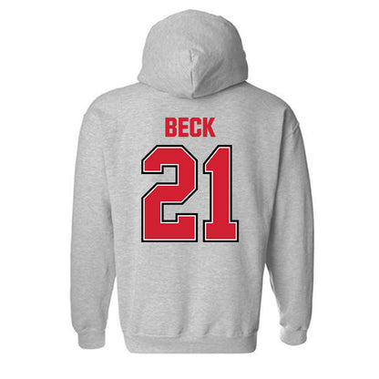 Minot State - NCAA Women's Basketball : Skotti Beck - Classic Shersey Hooded Sweatshirt-1