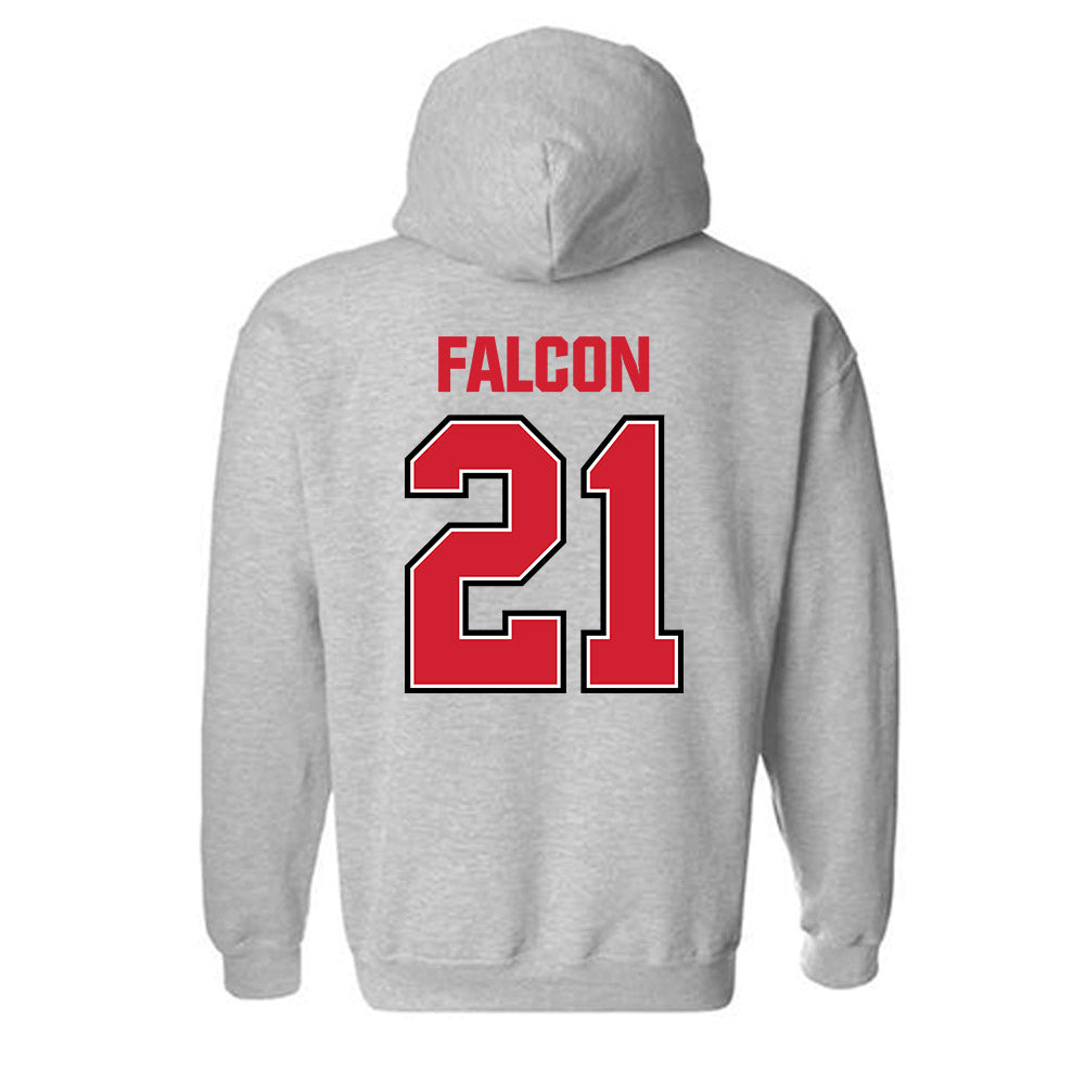Minot State - NCAA Men's Basketball : Parker Falcon - Classic Shersey Hooded Sweatshirt-1