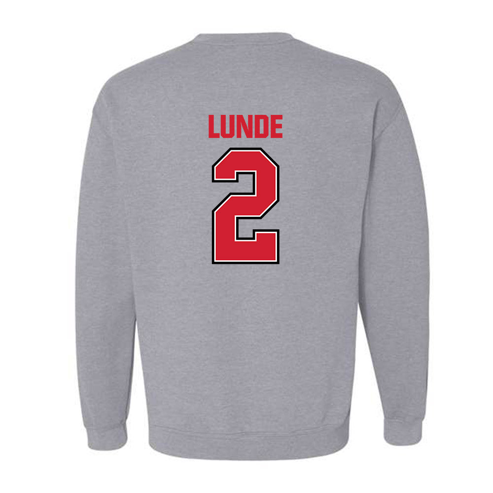 Minot State - NCAA Women's Basketball : Avery Lunde - Classic Shersey Crewneck Sweatshirt-1