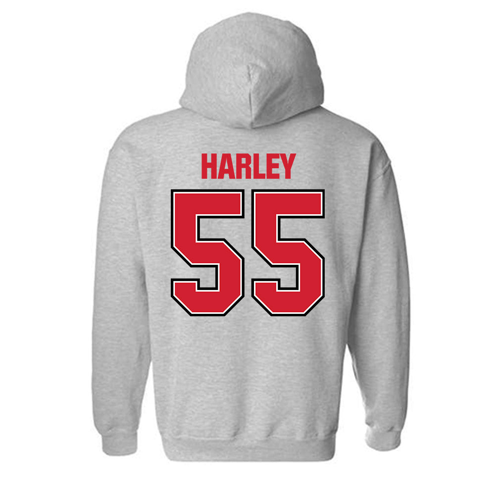 Minot State - NCAA Baseball : Jon Harley - Classic Shersey Hooded Sweatshirt-1