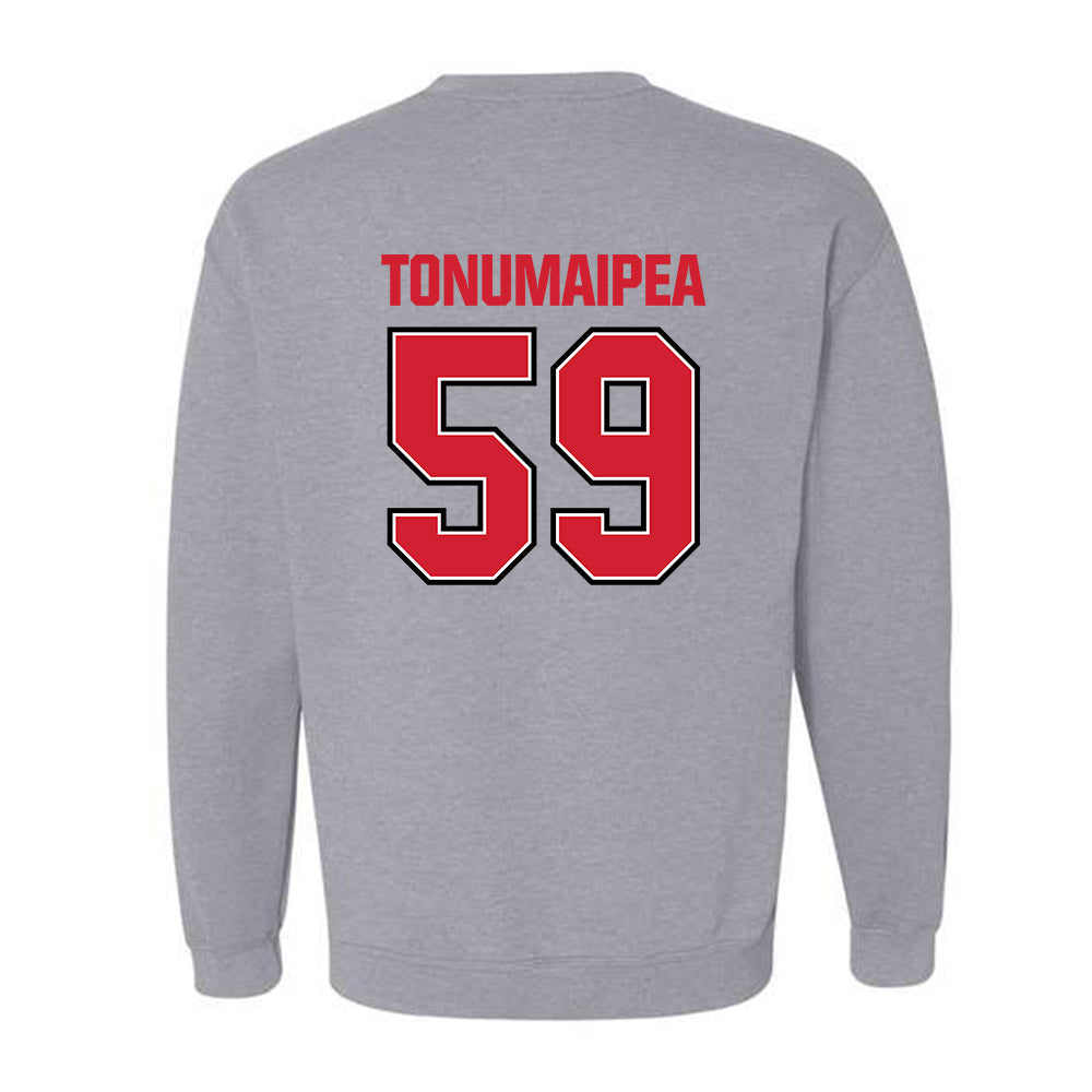 Minot State - NCAA Football : Mahonri Tonumaipea - Classic Shersey Crewneck Sweatshirt-1