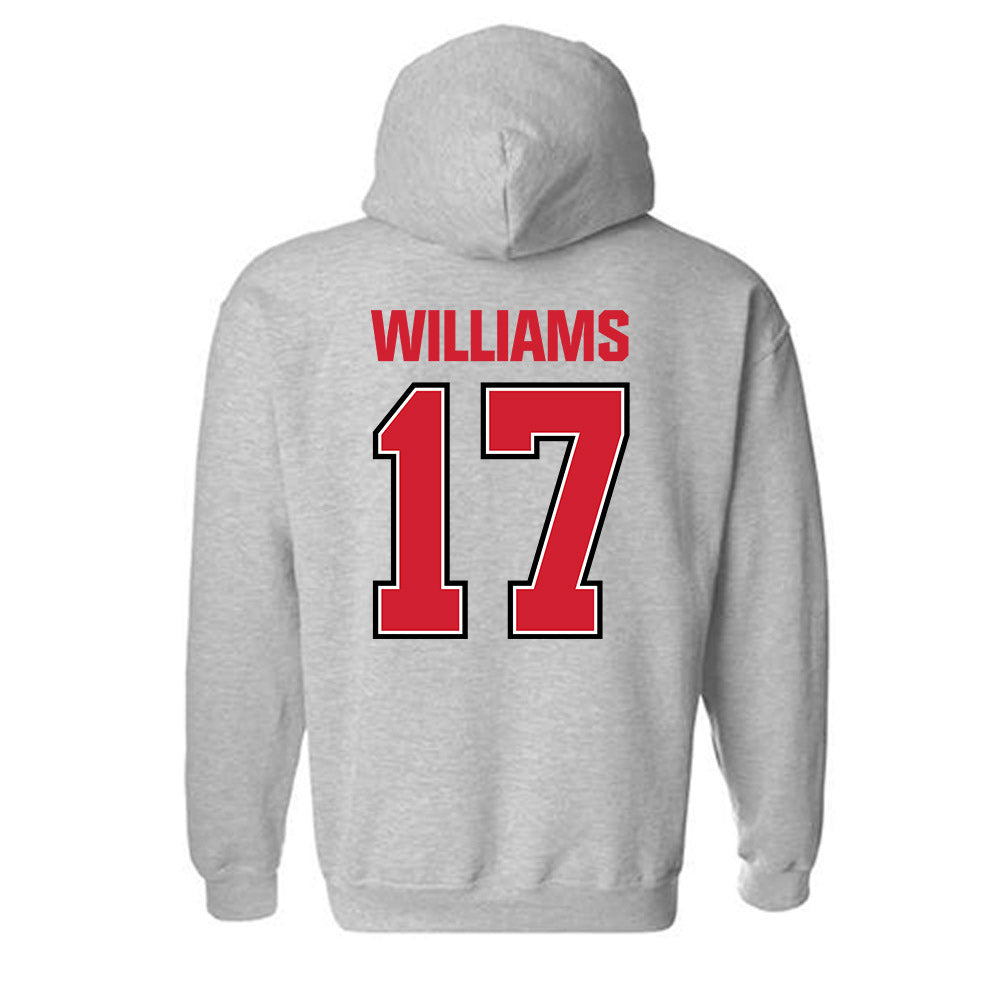 Minot State - NCAA Football : Justin Williams - Classic Shersey Hooded Sweatshirt-1