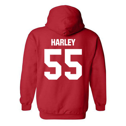 Minot State - NCAA Baseball : Jon Harley - Classic Shersey Hooded Sweatshirt-1