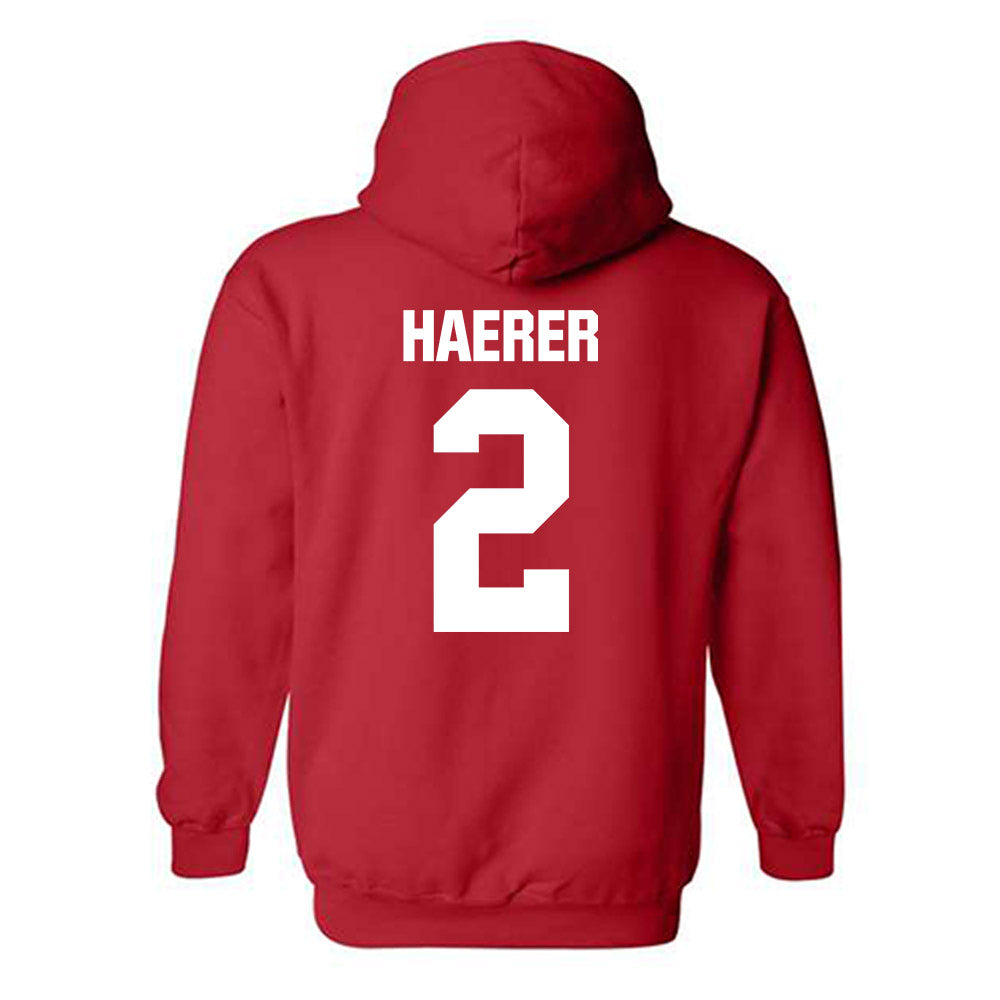 Minot State - NCAA Men's Basketball : Carson Haerer - Classic Shersey Hooded Sweatshirt-1