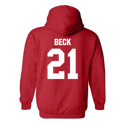 Minot State - NCAA Women's Basketball : Skotti Beck - Classic Shersey Hooded Sweatshirt-1