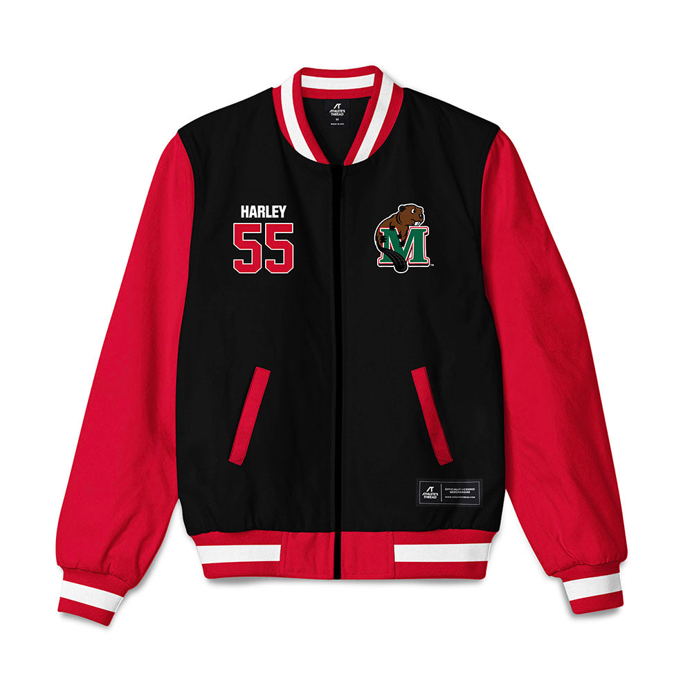 Minot State - NCAA Baseball : Jon Harley - Bomber Jacket-0