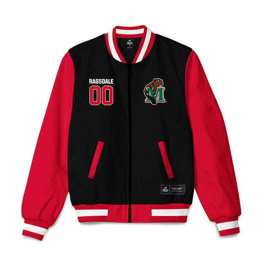 Minot State - NCAA Baseball : Austin Ragsdale - Bomber Jacket-0