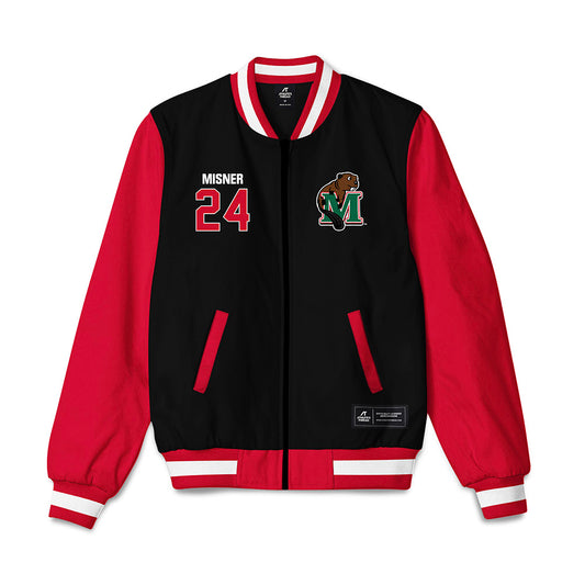 Minot State - NCAA Softball : Sarah Misner - Bomber Jacket-0