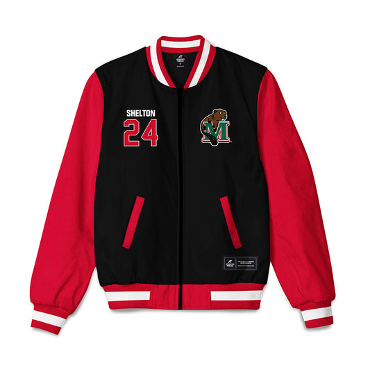 Minot State - NCAA Baseball : Keith Shelton - Bomber Jacket-0
