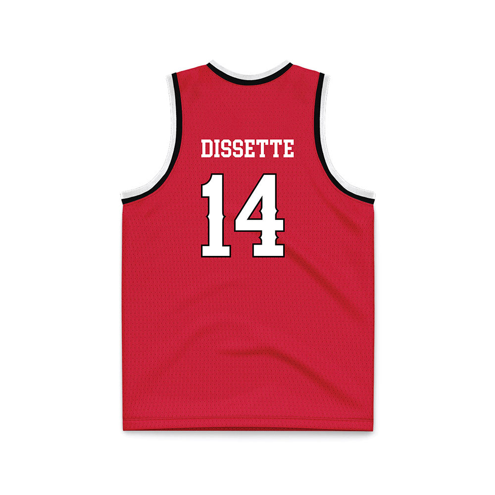 Minot State - NCAA Men's Basketball : Darik Dissette - Red Basketball Jersey-1