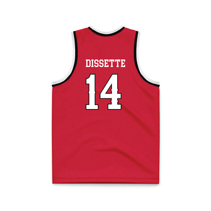 Minot State - NCAA Men's Basketball : Darik Dissette - Red Basketball Jersey-1