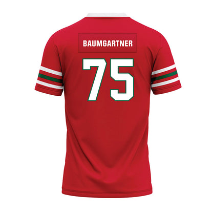 Minot State - NCAA Football : Landon Baumgartner - Red Premium Football Jersey-1