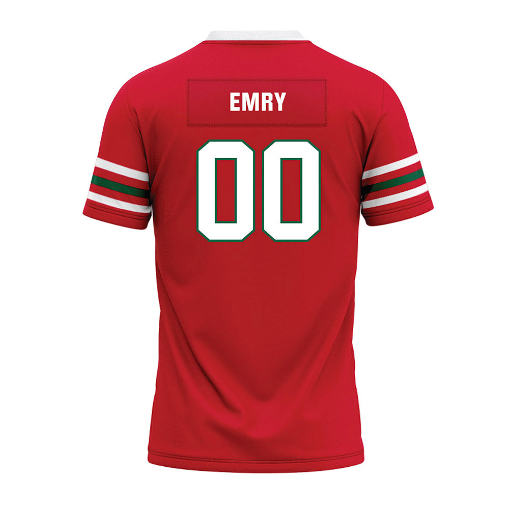 Minot State - NCAA Football : Brady Emry - Red Premium Football Jersey-1