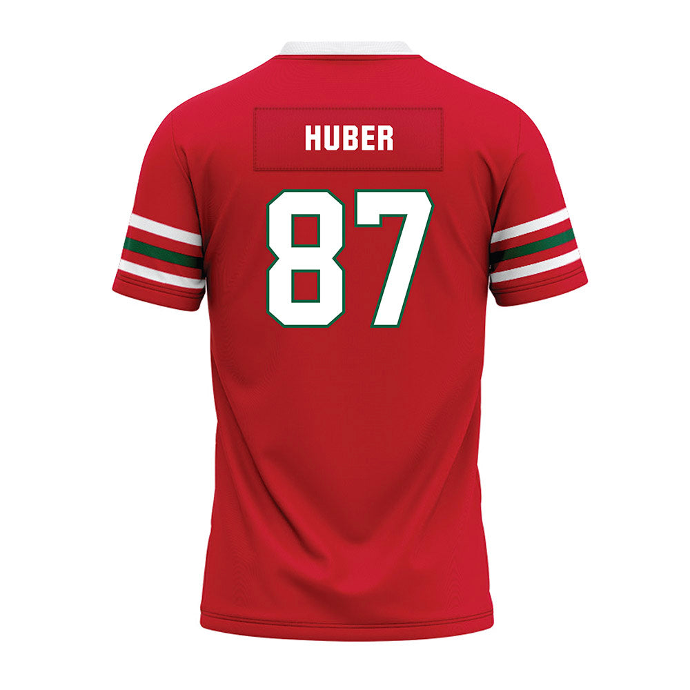 Minot State - NCAA Football : Dylan Huber - Red Premium Football Jersey-1