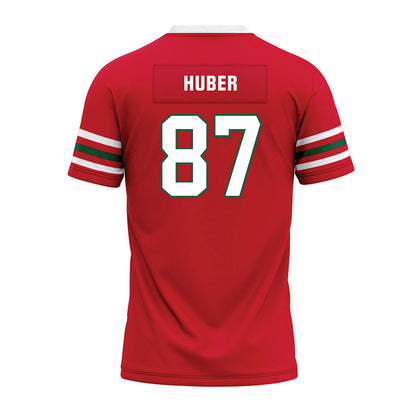 Minot State - NCAA Football : Dylan Huber - Red Premium Football Jersey-1