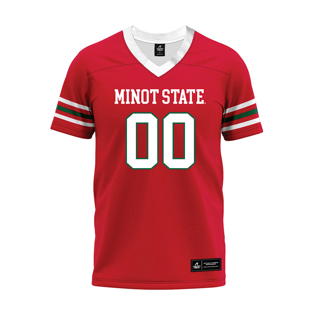 Minot State - NCAA Football : Brady Emry - Red Premium Football Jersey-0
