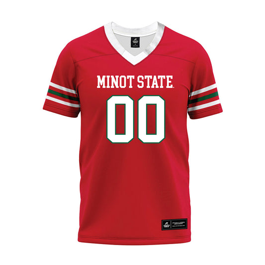 Minot State - NCAA Football : Brady Emry - Red Premium Football Jersey-0