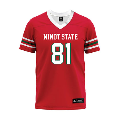 Minot State - NCAA Football : Tyler Johnson - Red Premium Football Jersey-0