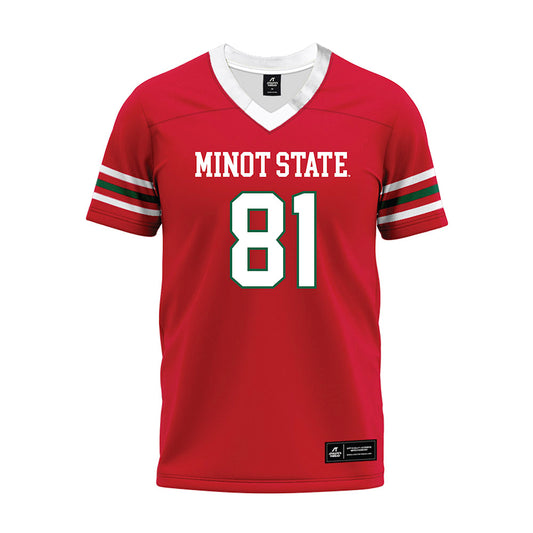 Minot State - NCAA Football : Tyler Johnson - Red Premium Football Jersey-0