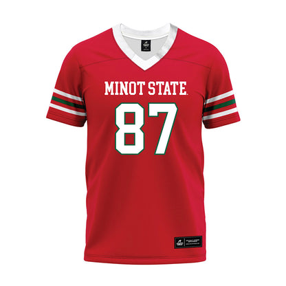 Minot State - NCAA Football : Dylan Huber - Red Premium Football Jersey-0