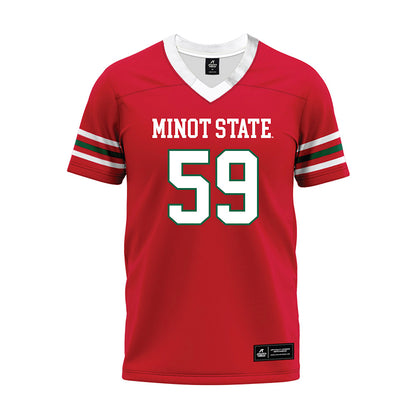 Minot State - NCAA Football : Mahonri Tonumaipea - Red Premium Football Jersey-0