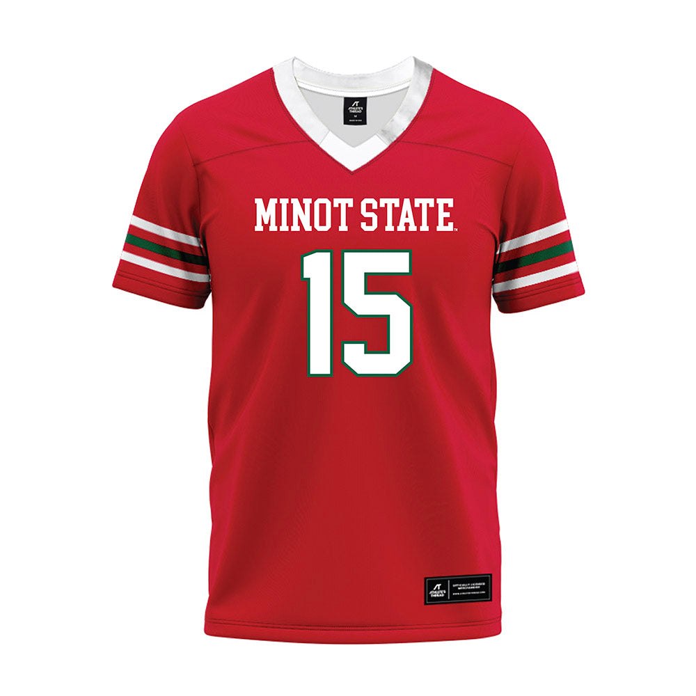 Minot State - NCAA Football : Kieran Daniel - Red Premium Football Jersey-0