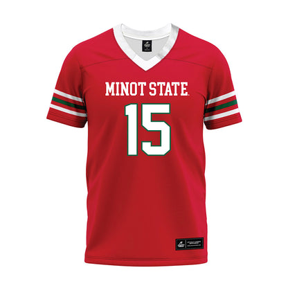 Minot State - NCAA Football : Kieran Daniel - Red Premium Football Jersey-0
