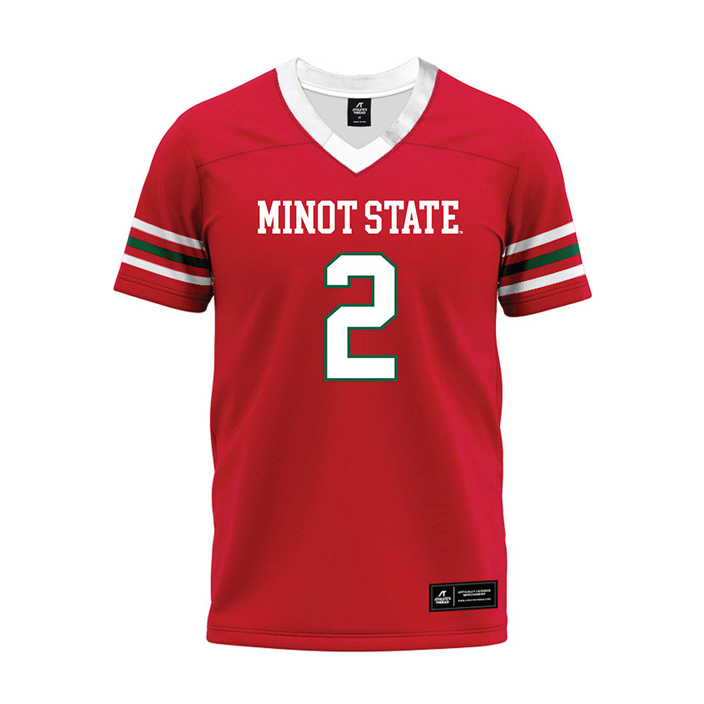 Minot State - NCAA Football : Jayden Corum - Red Premium Football Jersey-0