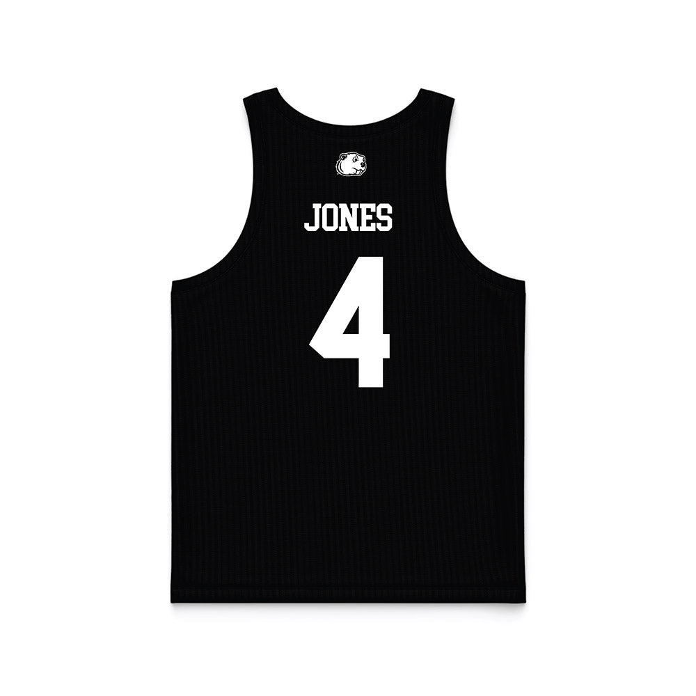 Minot State - NCAA Women's Basketball : Emma Jones - Black Basketball Jersey-1