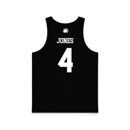 Minot State - NCAA Women's Basketball : Emma Jones - Black Basketball Jersey-1