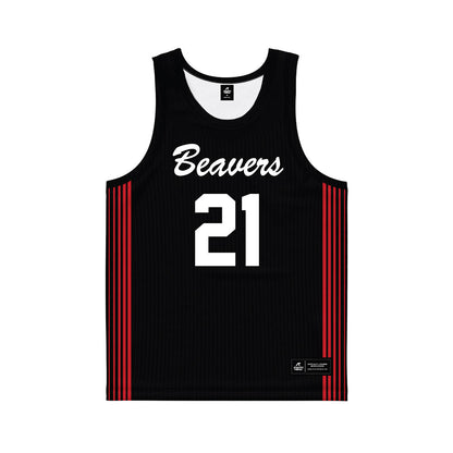 Minot State - NCAA Women's Basketball : Skotti Beck - Black Basketball Jersey-0