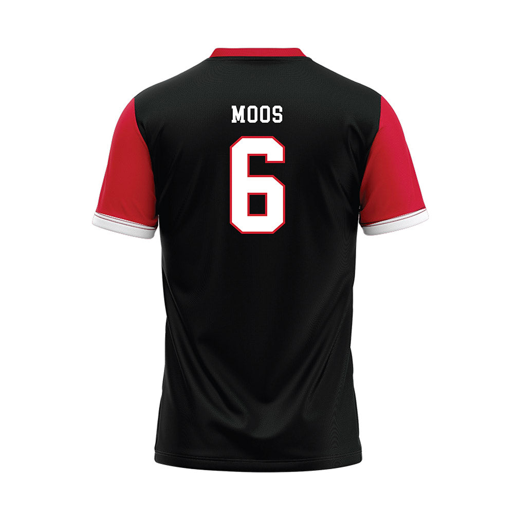 Minot State - NCAA Softball : Mallory Moos - Black Baseball Jersey-1