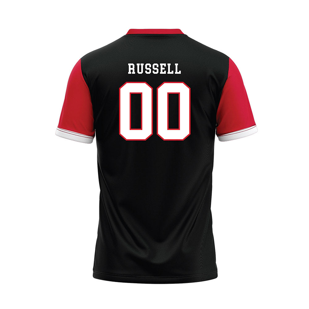 Minot State - NCAA Softball : Hannah Russell - Black Baseball Jersey-1