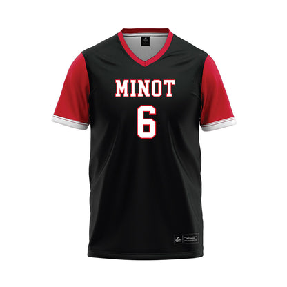 Minot State - NCAA Softball : Mallory Moos - Black Baseball Jersey-0
