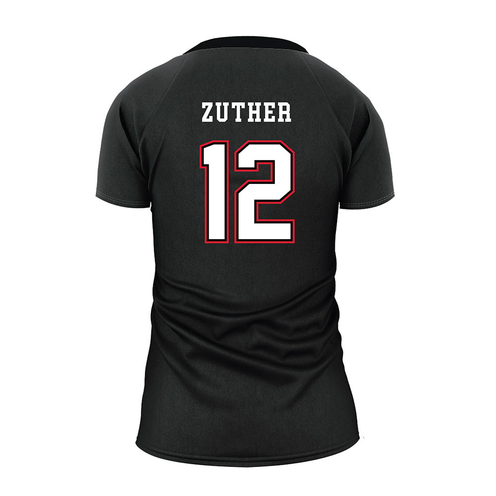 Minot State - NCAA Women's Volleyball : Addison Zuther - Black Volleyball Jersey-1