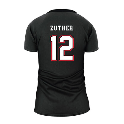 Minot State - NCAA Women's Volleyball : Addison Zuther - Black Volleyball Jersey-1