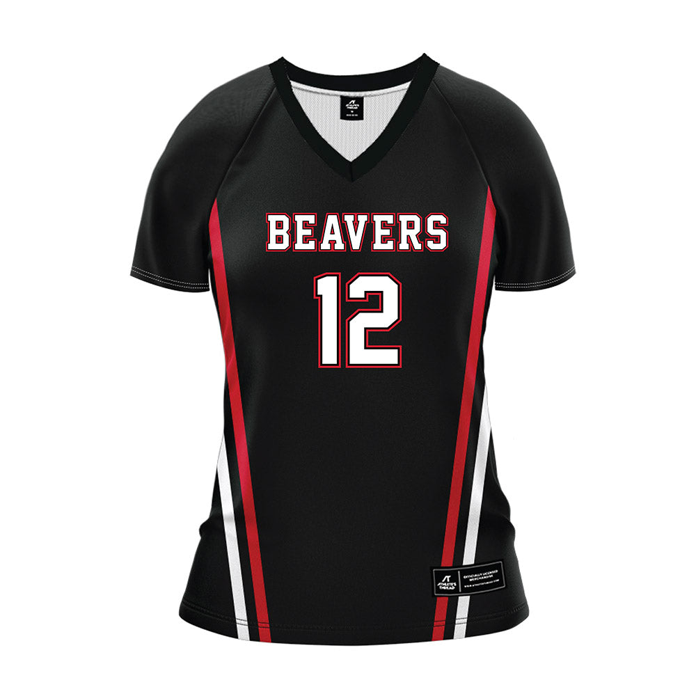 Minot State - NCAA Women's Volleyball : Addison Zuther - Black Volleyball Jersey-0