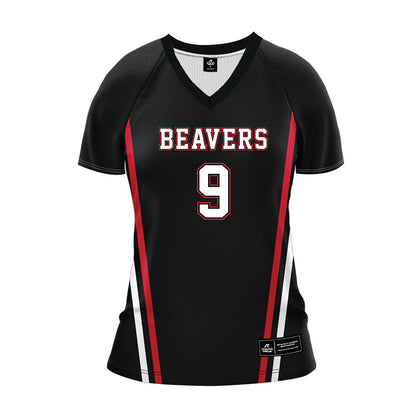 Minot State - NCAA Women's Volleyball : Olivia Murphy - Black Volleyball Jersey-0
