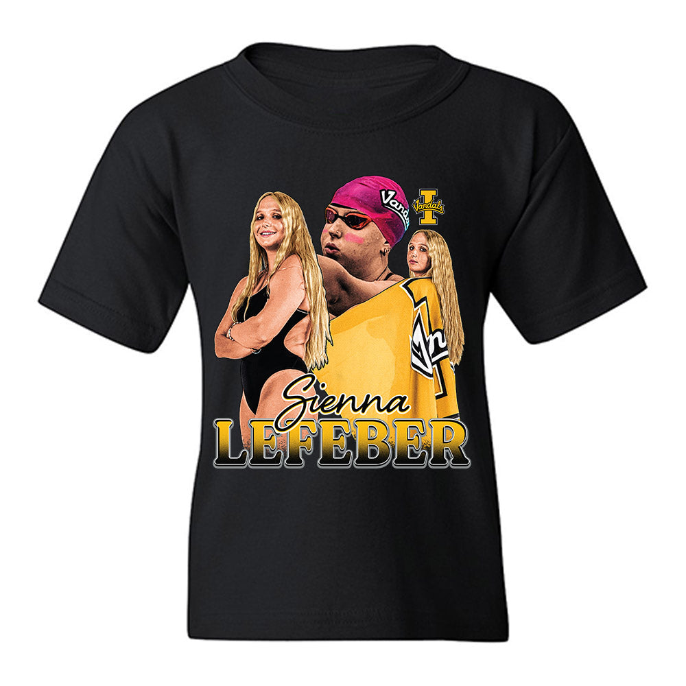 Idaho - NCAA Women's Swimming & Diving : Sienna Lefeber - Player Collage Youth T-Shirt-0