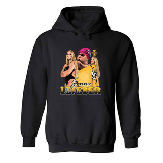 Idaho - NCAA Women's Swimming & Diving : Sienna Lefeber - Player Collage Hooded Sweatshirt-0