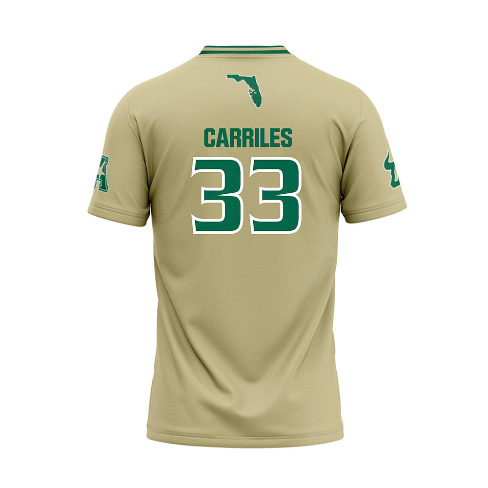 USF - NCAA Baseball : Santiago Carriles - Sand Jersey-1