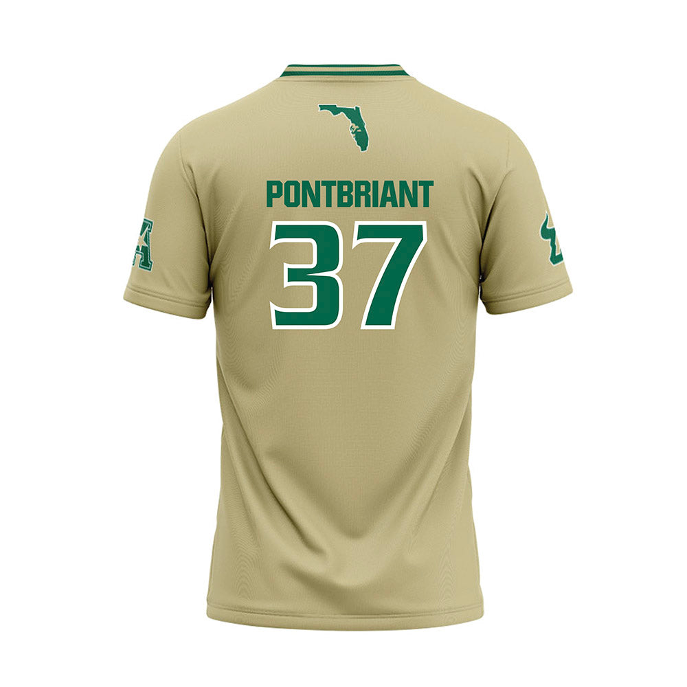 USF - NCAA Baseball : Dominic Pontbriant - Sand Jersey-1