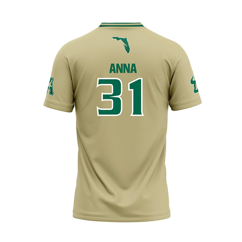 USF - NCAA Baseball : Nakni Anna - Sand Jersey-1