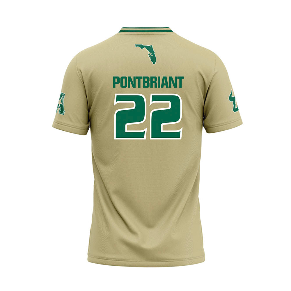 USF - NCAA Baseball : Dominic Pontbriant - Sand Jersey-1